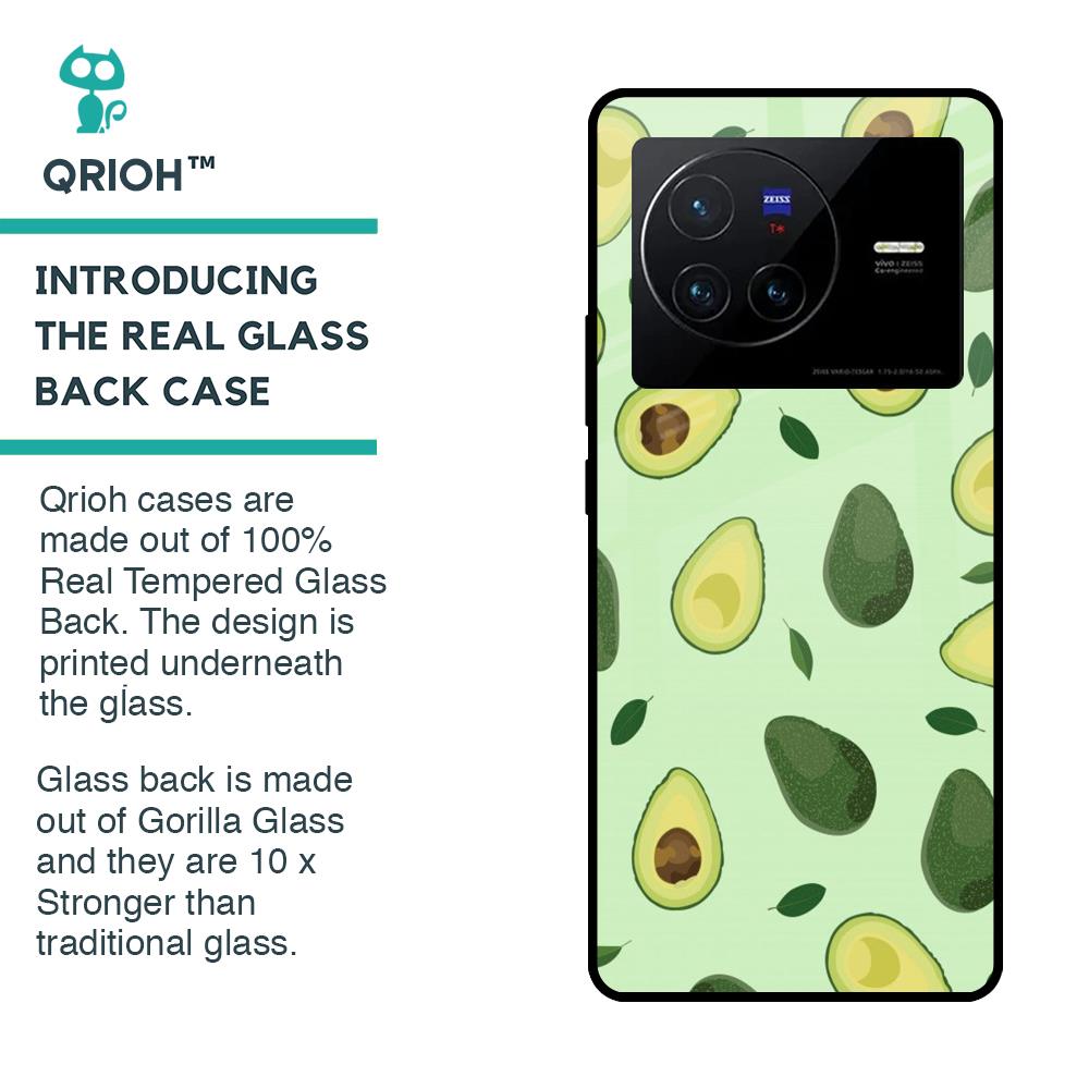 Avocado Green Glass Case For Vivo X80 5G