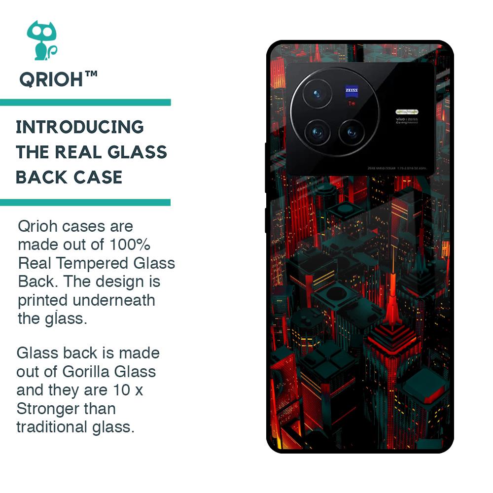 City Light Glass Case For Vivo X80 5G