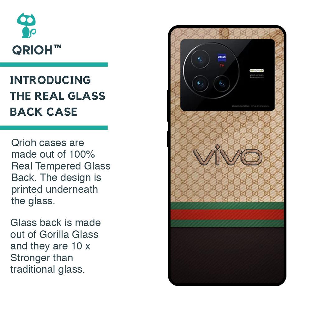High End Fashion Glass case for Vivo X80 5G