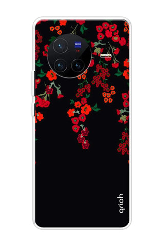 Floral Deco Vivo X80 5G Back Cover