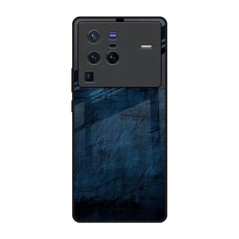 Dark Blue Grunge Vivo X80 Pro 5G Glass Back Cover Online
