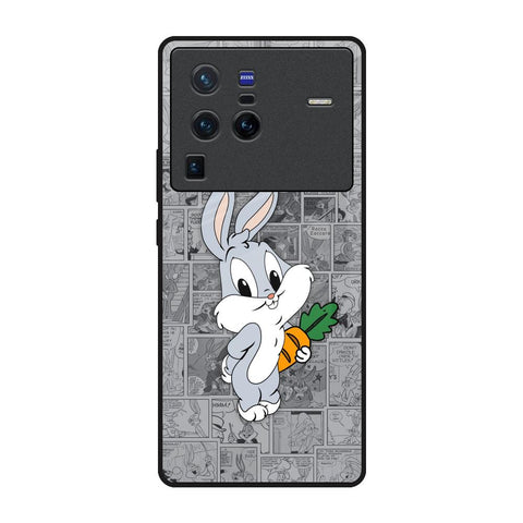 Cute Baby Bunny Vivo X80 Pro 5G Glass Back Cover Online