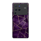Geometric Purple Vivo X80 Pro 5G Glass Back Cover Online