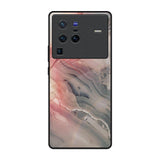 Pink And Grey Marble Vivo X80 Pro 5G Glass Back Cover Online