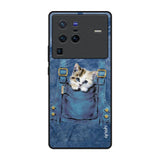 Kitty In Pocket Vivo X80 Pro 5G Glass Back Cover Online