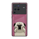 Funny Pug Face Vivo X80 Pro 5G Glass Back Cover Online