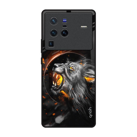 Aggressive Lion Vivo X80 Pro 5G Glass Back Cover Online