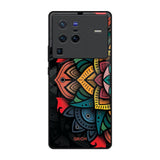 Retro Gorgeous Flower Vivo X80 Pro 5G Glass Back Cover Online