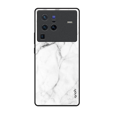 Modern White Marble Vivo X80 Pro 5G Glass Back Cover Online