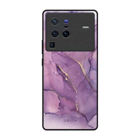 Purple Gold Marble Vivo X80 Pro 5G Glass Back Cover Online