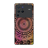 Floral Mandala Vivo X80 Pro 5G Glass Back Cover Online