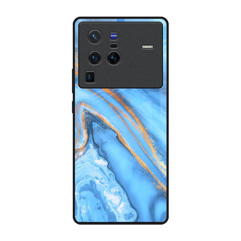 Vibrant Blue Marble Vivo X80 Pro 5G Glass Back Cover Online