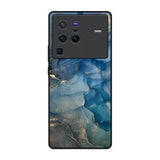 Blue Cool Marble Vivo X80 Pro 5G Glass Back Cover Online