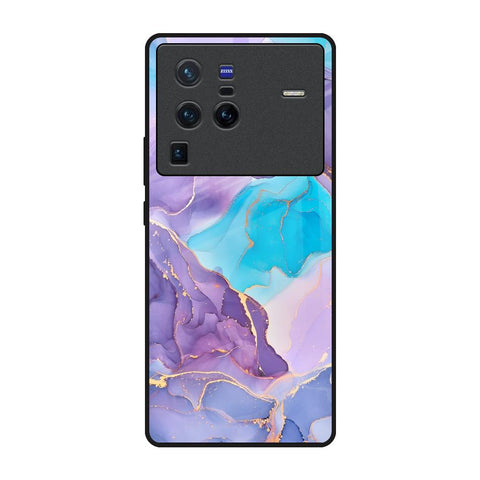 Alcohol ink Marble Vivo X80 Pro 5G Glass Back Cover Online