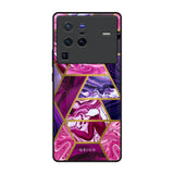 Electroplated Geometric Marble Vivo X80 Pro 5G Glass Back Cover Online