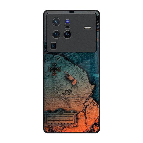 Geographical Map Vivo X80 Pro 5G Glass Back Cover Online