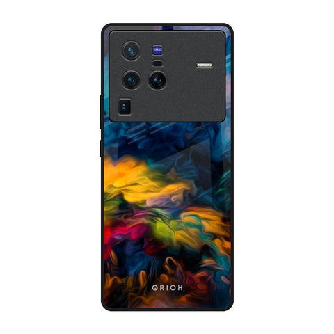 Multicolor Oil Painting Vivo X80 Pro 5G Glass Back Cover Online