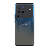 Blue Grey Ombre Vivo X80 Pro 5G Glass Back Cover Online