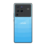 Wavy Blue Pattern Vivo X80 Pro 5G Glass Back Cover Online