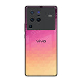 Geometric Pink Diamond Vivo X80 Pro 5G Glass Back Cover Online