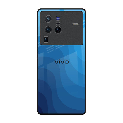 Blue Wave Abstract Vivo X80 Pro 5G Glass Back Cover Online