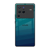 Green Triangle Pattern Vivo X80 Pro 5G Glass Back Cover Online