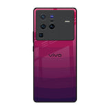 Wavy Pink Pattern Vivo X80 Pro 5G Glass Back Cover Online