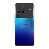 Blue Rhombus Pattern Vivo X80 Pro 5G Glass Back Cover Online