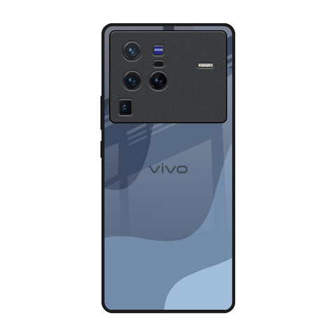 Navy Blue Ombre Vivo X80 Pro 5G Glass Back Cover Online