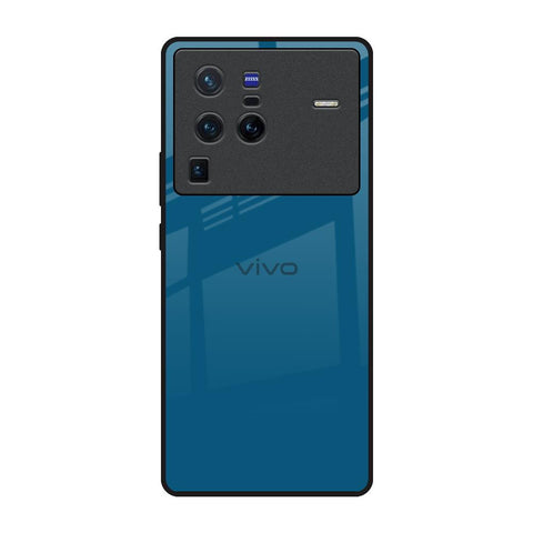 Cobalt Blue Vivo X80 Pro 5G Glass Back Cover Online
