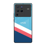 Pink & White Stripes Vivo X80 Pro 5G Glass Back Cover Online