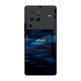 Blue Rough Abstract Vivo X80 Pro 5G Glass Back Cover Online