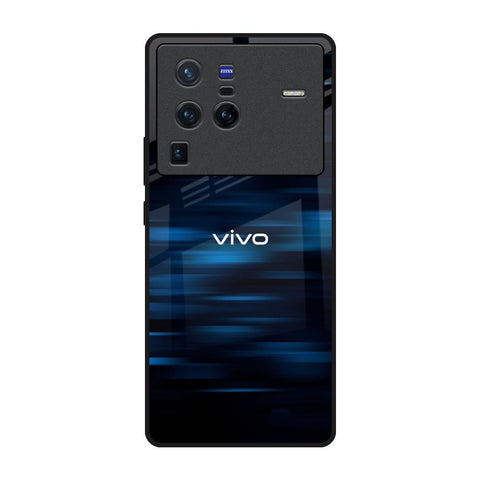 Blue Rough Abstract Vivo X80 Pro 5G Glass Back Cover Online