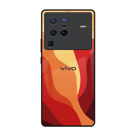 Magma Color Pattern Vivo X80 Pro 5G Glass Back Cover Online