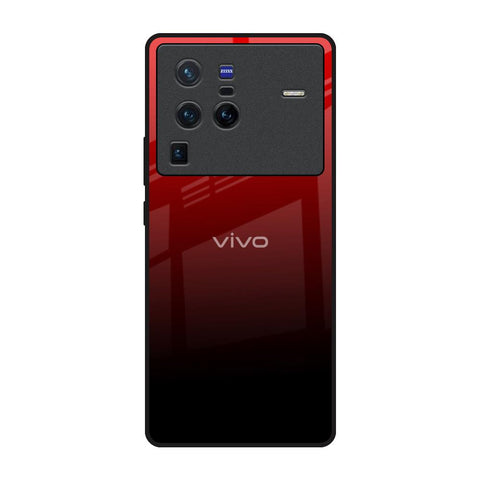 Maroon Faded Vivo X80 Pro 5G Glass Back Cover Online