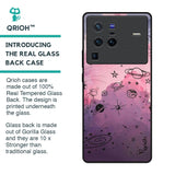 Space Doodles Glass Case for Vivo X80 Pro 5G