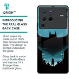 Cyan Bat Glass Case for Vivo X80 Pro 5G