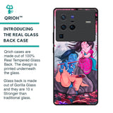 Radha Krishna Art Glass Case for Vivo X80 Pro 5G