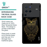Golden Owl Glass Case for Vivo X80 Pro 5G
