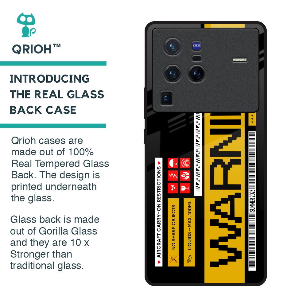 Aircraft Warning Glass Case for Vivo X80 Pro 5G
