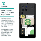 Coffee Latte Glass Case for Vivo X80 Pro 5G