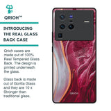 Crimson Ruby Glass Case for Vivo X80 Pro 5G