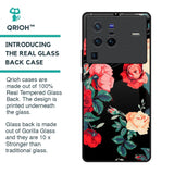 Floral Bunch Glass Case For Vivo X80 Pro 5G