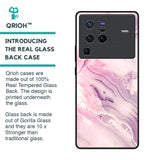 Diamond Pink Gradient Glass Case For Vivo X80 Pro 5G