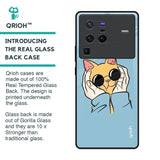 Adorable Cute Kitty Glass Case For Vivo X80 Pro 5G