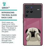 Funny Pug Face Glass Case For Vivo X80 Pro 5G