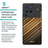 Diagonal Slash Pattern Glass Case for Vivo X80 Pro 5G