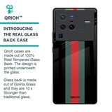 Vertical Stripes Glass Case for Vivo X80 Pro 5G