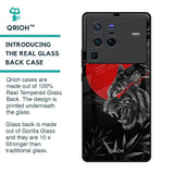 Red Moon Tiger Glass Case for Vivo X80 Pro 5G