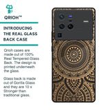 Luxury Mandala Glass Case for Vivo X80 Pro 5G